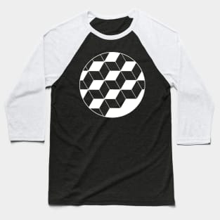 circle_of cubes in white Baseball T-Shirt